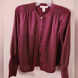Vintage size 10 Jones new york striped shirt